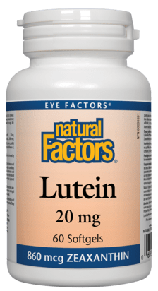 Natural Factors Lutein 20mg 60 Softgels