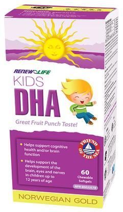 Renew Life Kids DHA 60 Chewable Softgels