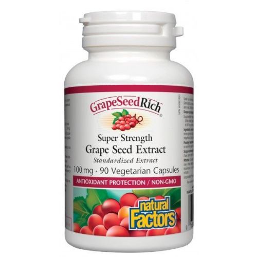 Natural Factors GrapeSeedRich 100mg  90 Capsules