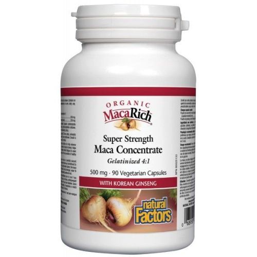 Natural Factors MacaRich 500mg 90 Vegetable Capsules