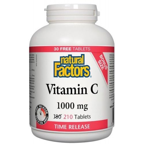 Natural Factors Vitamin C 1000mg Time Release  210 Tablets