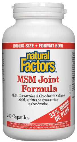 Natural Factors MSM Joint Form 240 Capsules