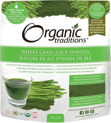 Organic Traditions Wheat Grass Juice Powder 150g