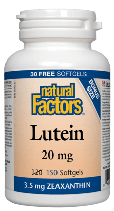 Natural Factors Lutein 20mg 150Sgels @