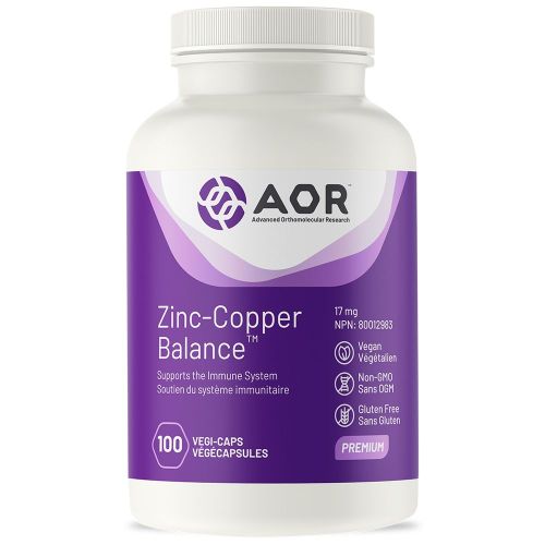AOR Zinc-Copper Balance 17mg 100VCaps