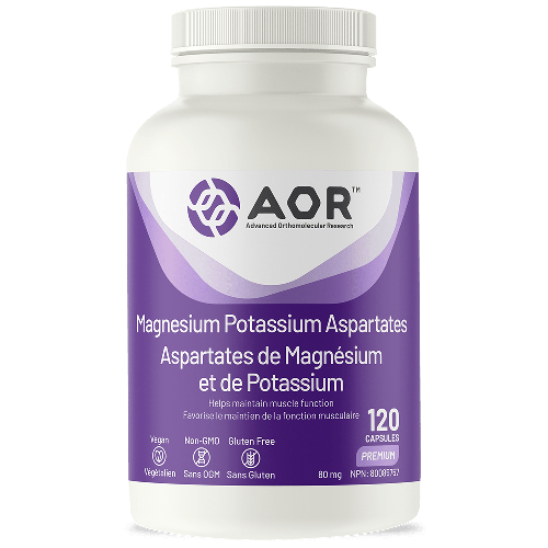 AOR Magnesium/Potassium Aspartates 120 VegiCaps