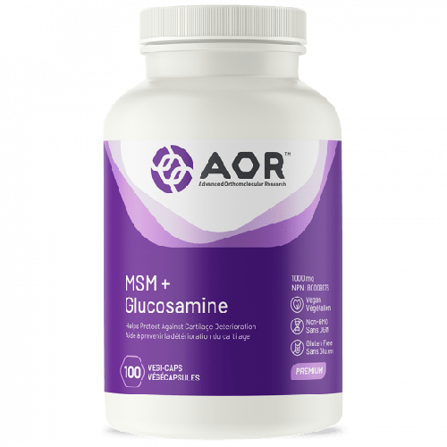 AOR MSM + Glucosamine 100 VegiCaps