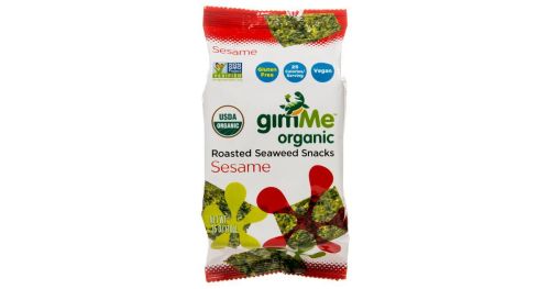 gimMe Organic Roasted Seaweed Snacks Sesame 5g - 12Unit Per Case