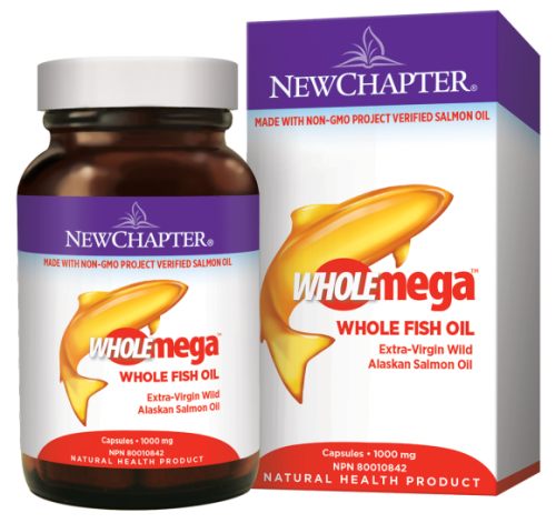 New Chapter Wholemega Fish Oil 1000mg 120 Capsules
