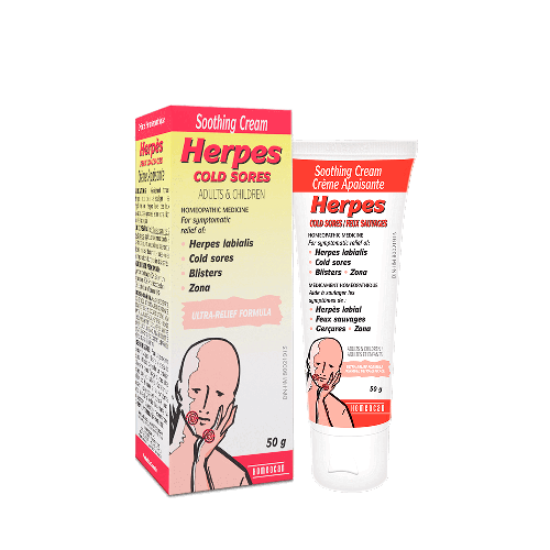 Homeocan Herpes Soothing Cream Cold Sores 50g @