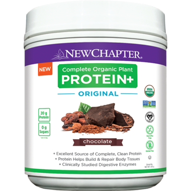 New Chapter Complete Organic Plant Protein+ Original Chocolate 435g @