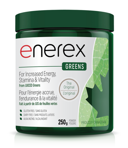 Enerex Botanicals Greens Original Raw Organic Green Juice Powders 250g @