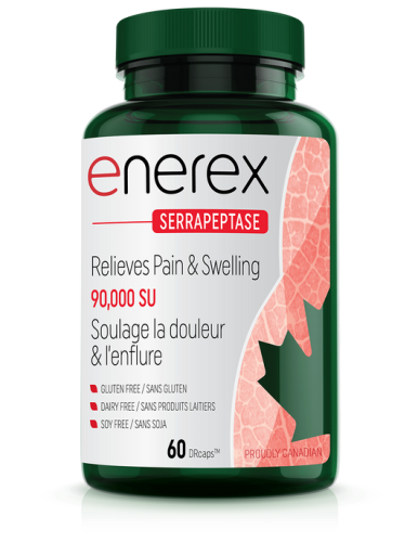Enerex Botanicals Serrapeptase 90,000 SU 60 Capsules @