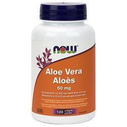 Now Aloe Vera 50mg 120 Softgels