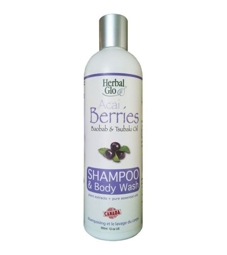 Herbal Glo Shampoo & Conditioner Acai Berries Baobab Tsubaki Oil  350ml