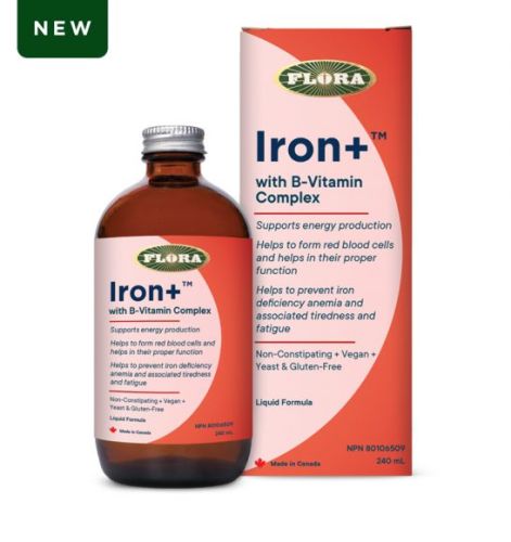 Flora Iron+ Liquid with B-Vitamin Complex 240ml @