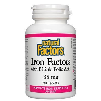 Natural Factors Iron Factors  90 Tablets