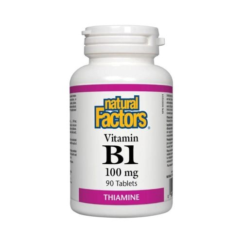 Natural Factors Vitamin B1 Thiamine 100mg 90Tablets
