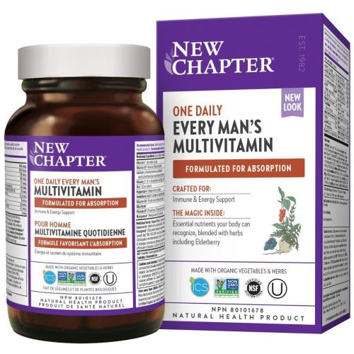 New Chapter Every Man's One Daily Multivitamins 96Tablets @
