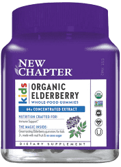 New Chapter Kids Organic Elderberry Gummies 30Vegan Gummies @