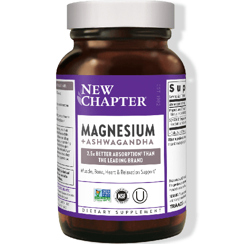 New Chapter Magnesium + Ashwagandha 30 Tablets