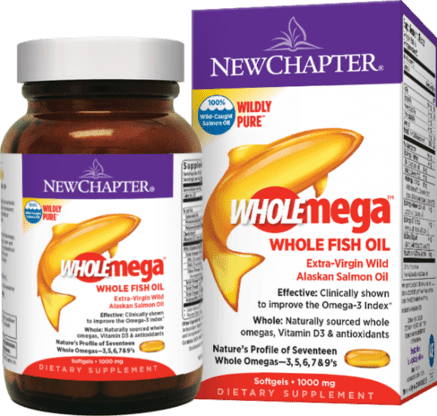 New Chapter Wholemega Fish Oil 1000mg 180 Capsules @