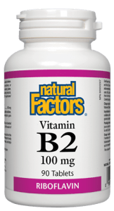 Natural Factors Vitamin B2 Riboflavin 100MG 90 Tablets @