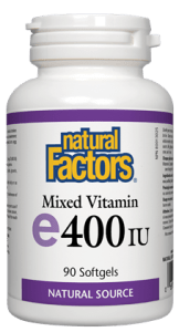 Natural Factors Vitamin E 400IU Mix Toco 90Sgels