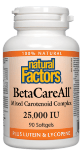 Natural Factors Beta Care All 25000IU 90 Softgels