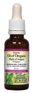 Natural Factors Organic Oil of Oregano 30ml