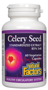 Natural Factors Celery Seed Extract 60  Capsules @