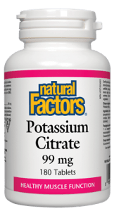 Natural Factors Potassium Citrate 99MG  90 Tablets