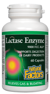 Natural Factors Lactase Enzyme 9000 FCC ALU 60 Capsules