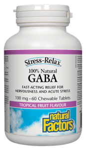 Natural Factors GABA 100mg 60 Chewables