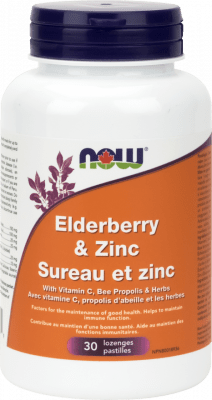 NOW Foods Elder-Zinc Plus 30 Lozenges