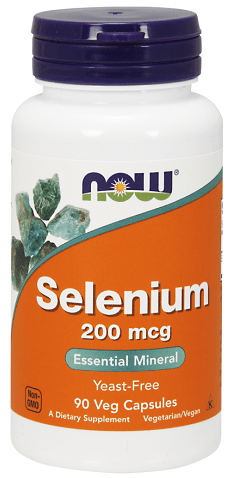 Now Yeast Free Selenium 200mcg 90 Capsules