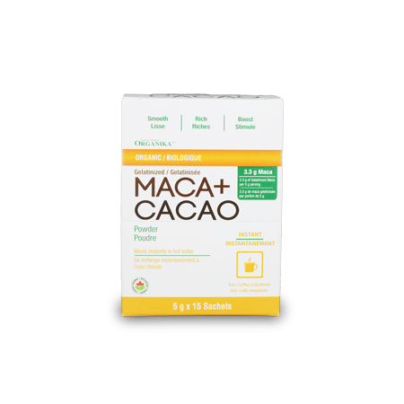 Organika Maca Powder + Cacao 5g x 15 Sachets