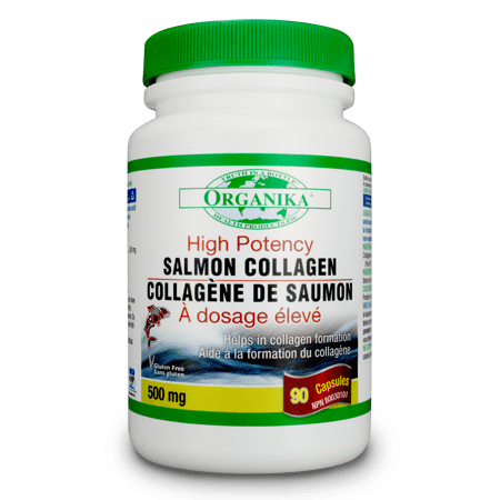 Organika High Potency Salmon Collagen 500mg 90Capsules