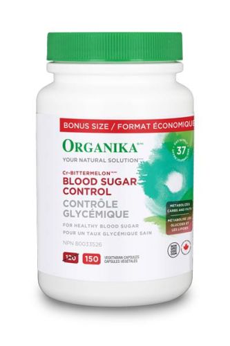 Organika Blood Sugar Control 150Vcaps Bonus Size @