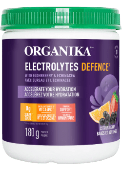 Organika Electrolytes Defence with Elderberry & Echinacea 180g - Citrus Berry @