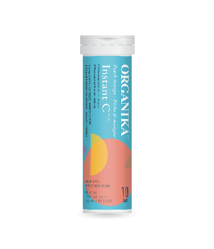 Organika Instant C- Peach Mango 10 Tablets @