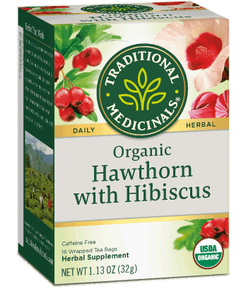 Traditional Medicinals Organic Heart Tea Hawthorn with Hibiscus 20 Tea Bags