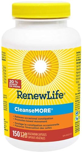 Renew Life Cleanse More 150Vcaps BONUS SIZE