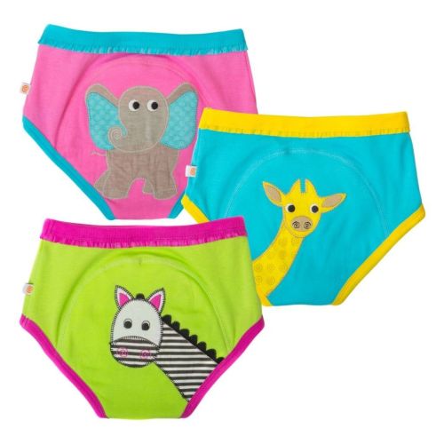 Zoocchini Organic Training Pants - Girls Safari Friends