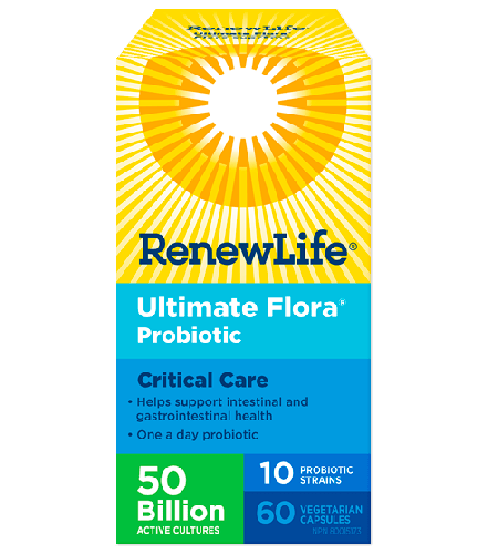 Renew Life Ultimate Flora Critical Care Probiotic 50 Billion 60 VCapsules