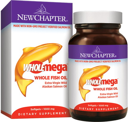 New Chapter Wholemega Fish Oil 1000mg 144 Capsules