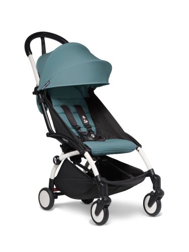 BABYZEN YOYO2 Stroller Bundle (frame + color pack) - White with Aqua