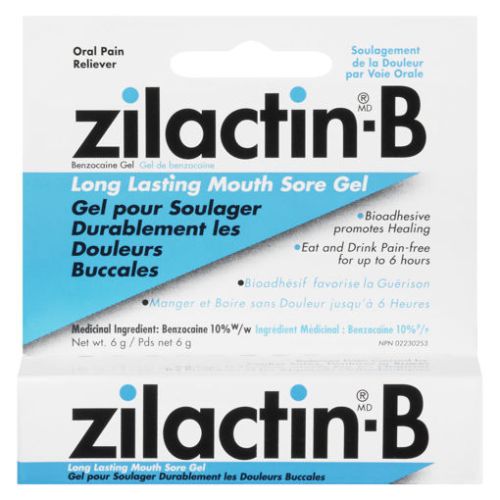 Zilactin B Long Lasting Mouth Sore Gel 6g