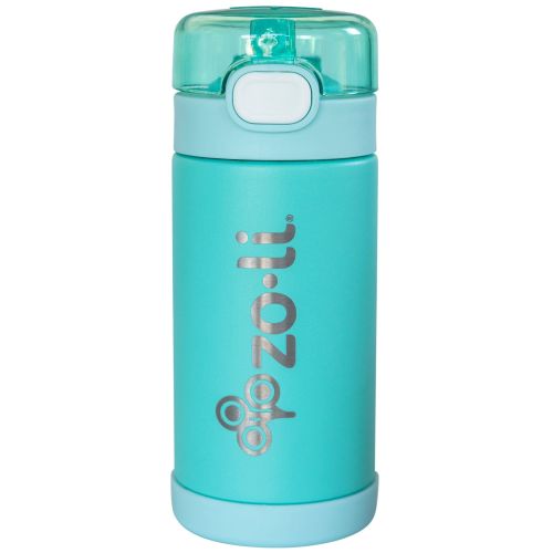 Zoli Pow Squeak Insulated Stainless Straw Drink Bottle 10oz/300ml - Mint